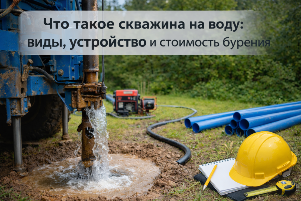 Что такое скважина на воду: виды, устройство и стоимость бурения site1